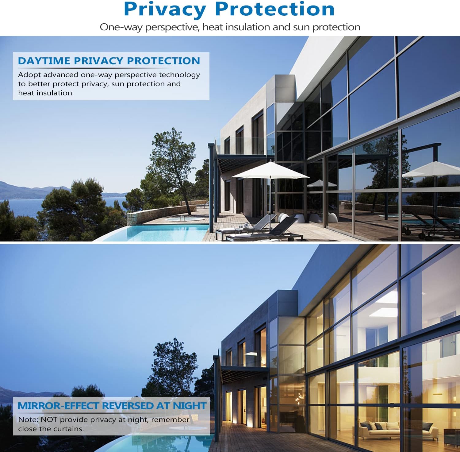 Bеѕt Dеаl One Way Privacy Window Film Mirror Coverings Anti Peep Glass Clings,Sun Blocker Heat Reducing Control Film UV Reflective Tint,No Glue Clear Film for Window House Office Black-Silver 35.4 x 393.7 Inch