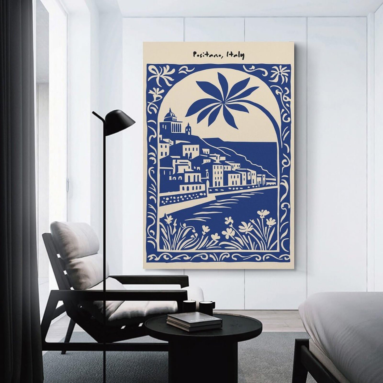 Junmoney Positano, Italy - Decorative Travel Wall Picture Print 12x18inch(30x45cm), for Lounge Decor, Offices Or Entryway Styling, A Flexible Wall Accent for Shared Spaces