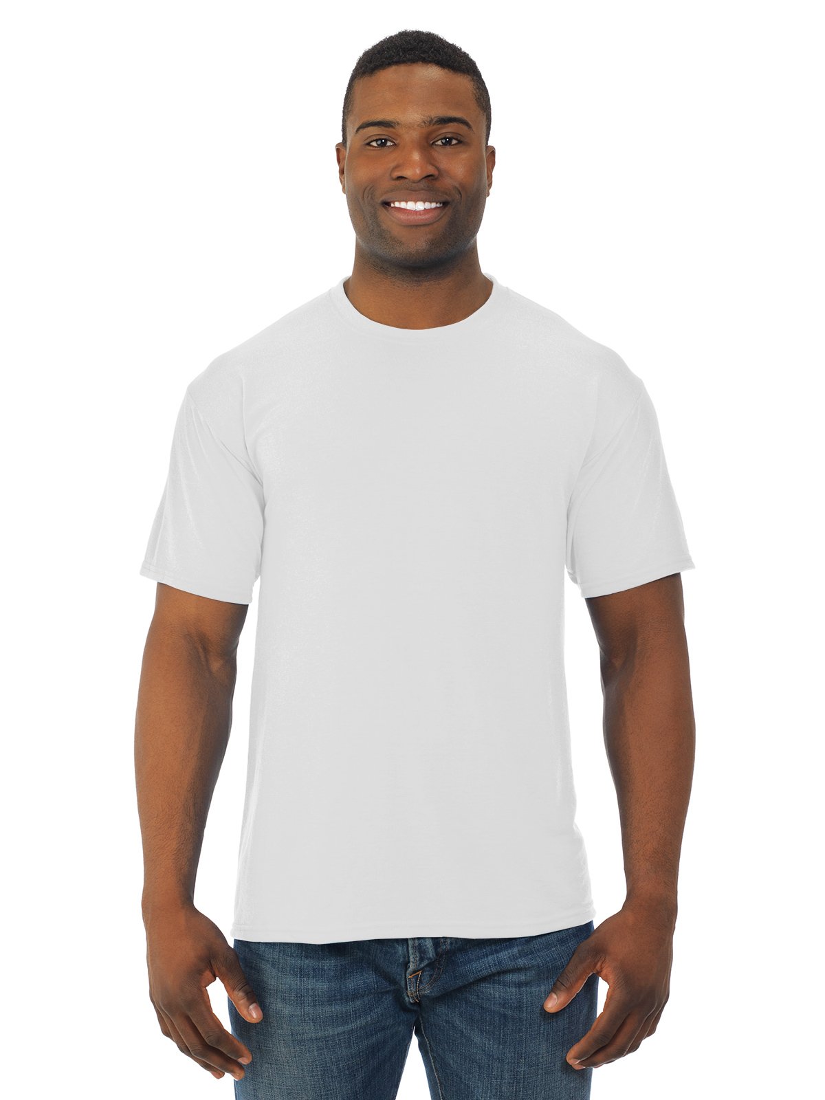JerzeesDri-Power Sport 100% Polyester T-Shirt. 21M XL White