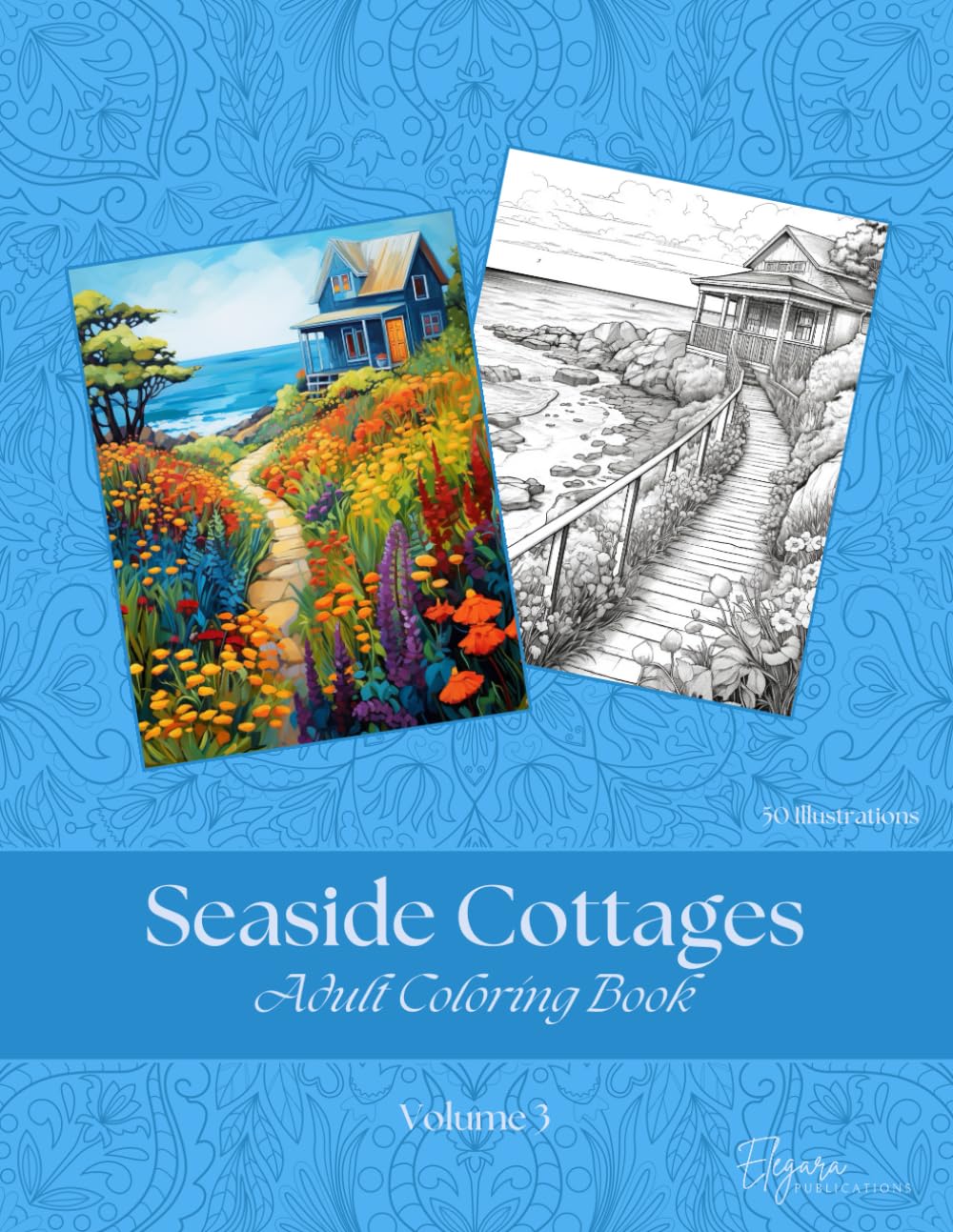 Seaside Cottages - Adult Coloring Book - Volume 3