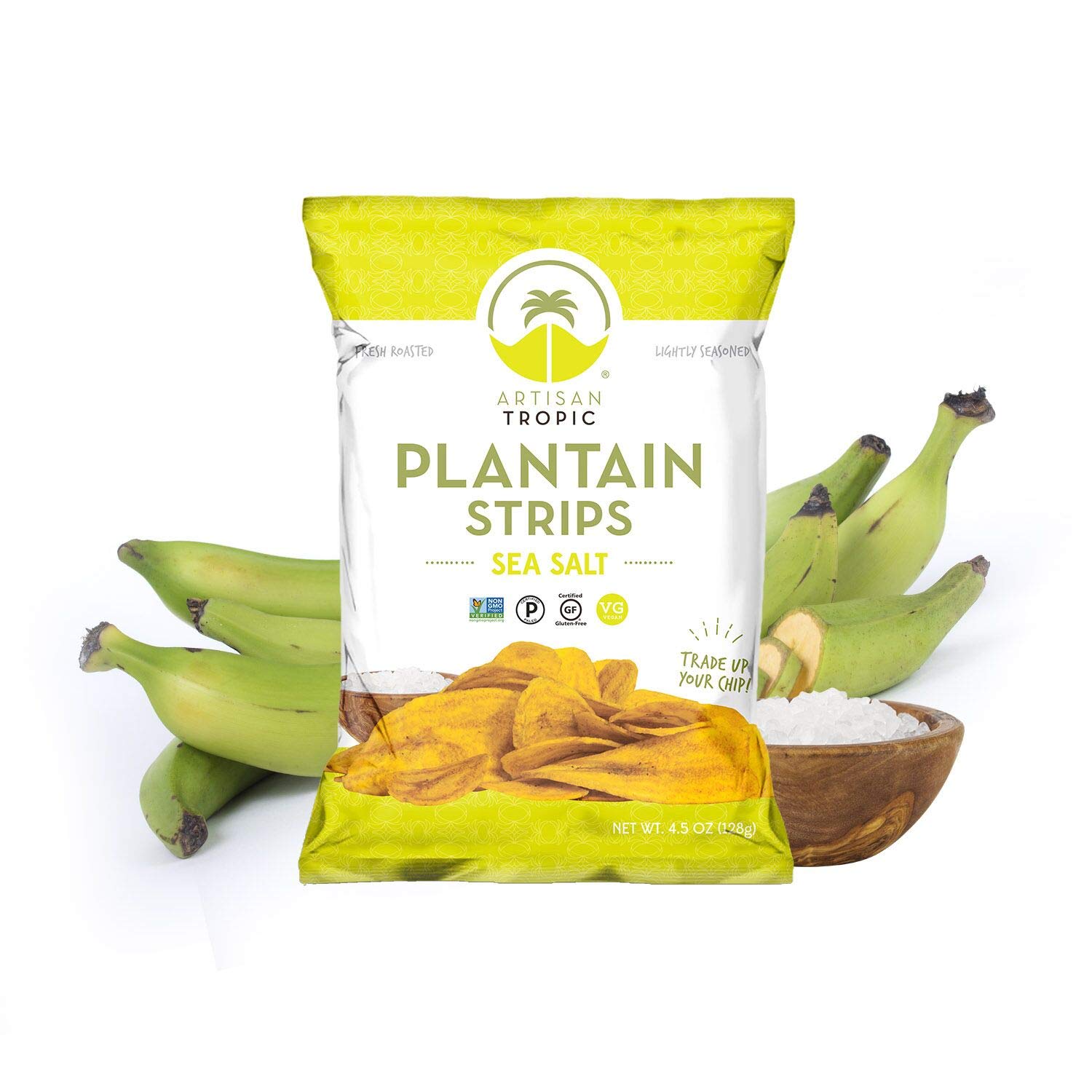 Artisan Tropic Sea Salt Plantain Chips, 4.5 OZ Artisan Tropic Sea Salt Plantain Chips, 4.5 OZ