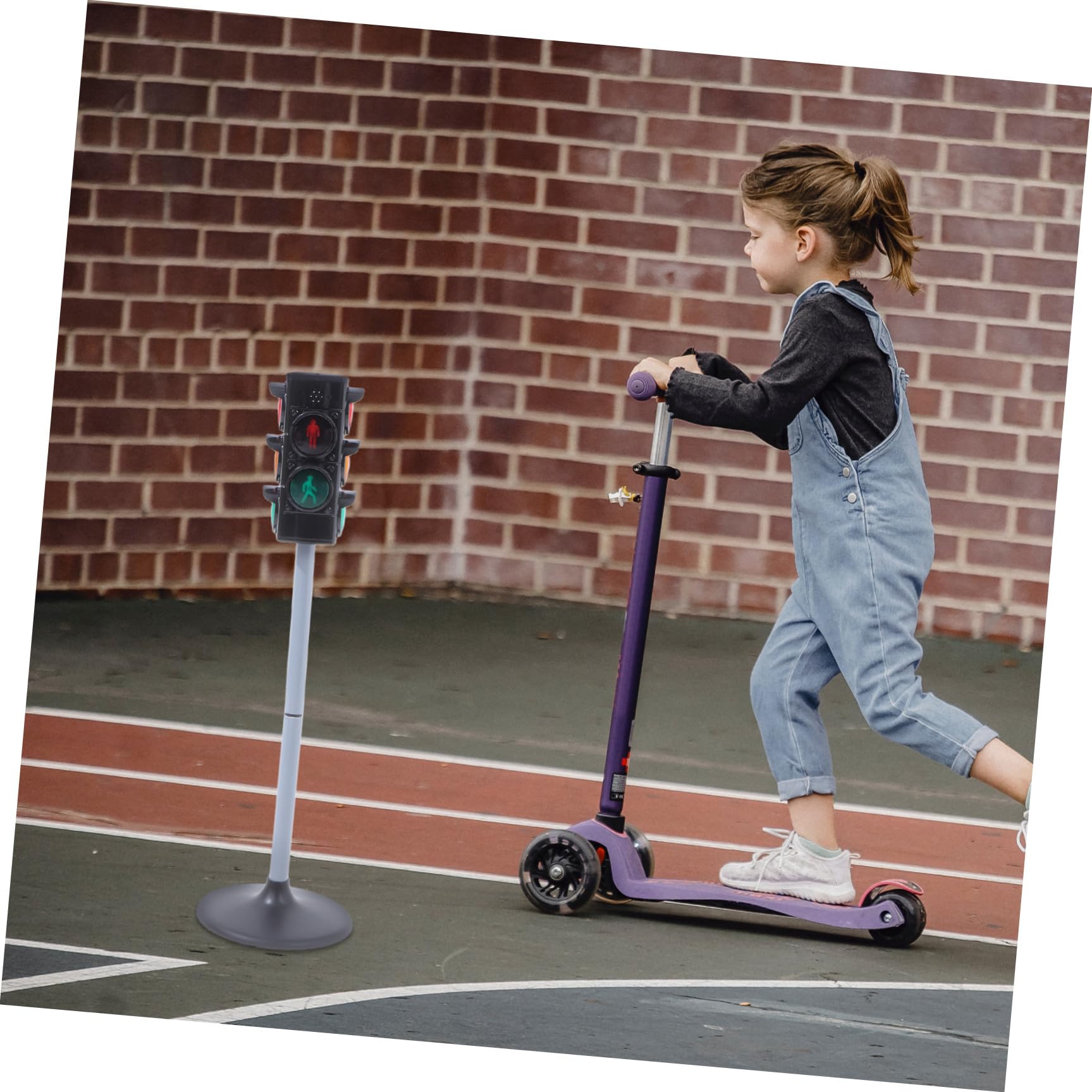 Modèle de Feu de Circulation Simulé Réglable Éducatif de Sécurité Routière pour Garçon et Filles de Route Lumière Fonctionnelle Matériel Solide Noir Jeu Pédagogique Sécurité