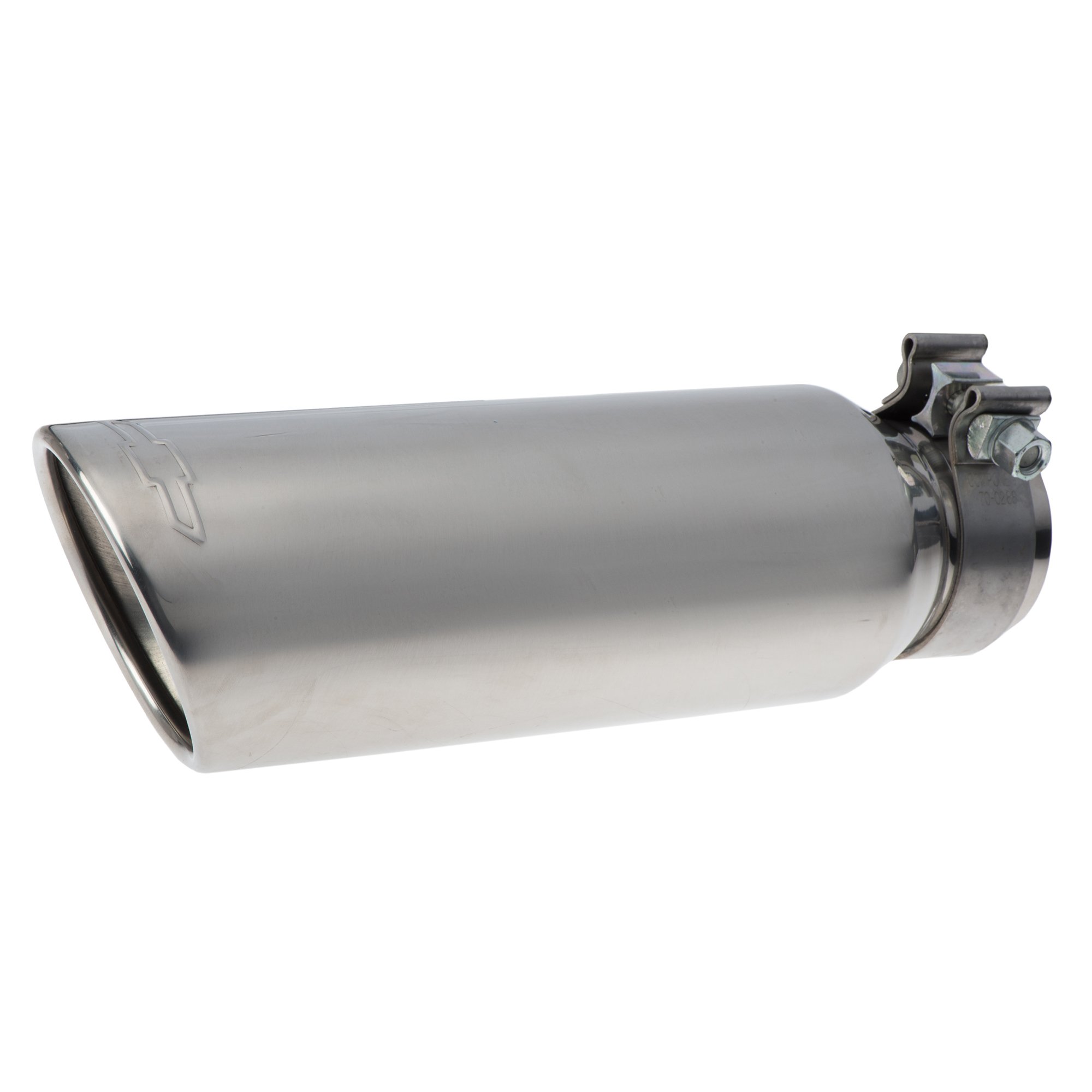 Amazon.com: OEM NEW Chrome Angle Cut Exhaust Tip w/Bowtie