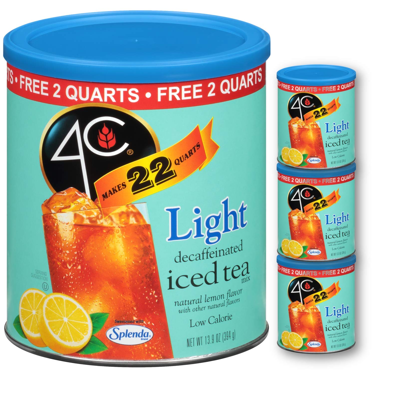 Buy 4C Powdered Drink Mix Cannisters, Light Low Calorie, Thirst