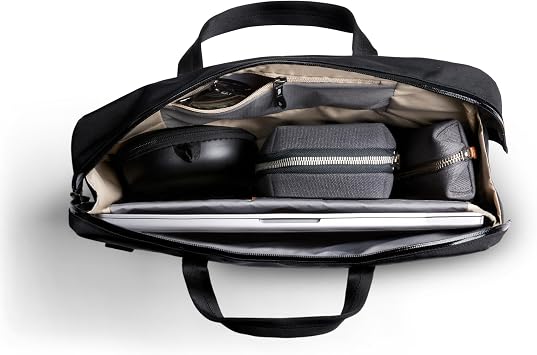 Bellroy Via Work Bag, Laptop Messenger - Black | 14L laptop messenger bag made for work and commuting