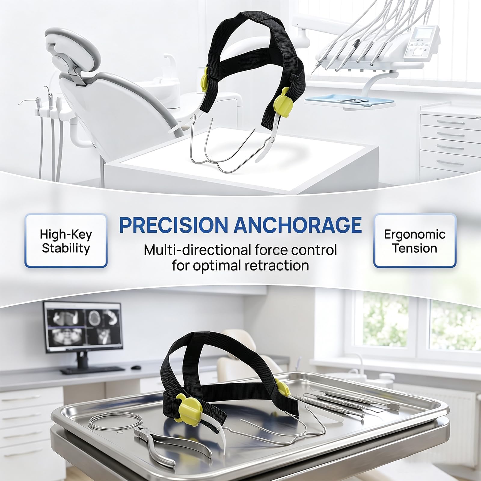 Appareil Orthodontique De Traction Extra-orale Avec Arc Externe - Dispositif De Traction Mandibulaire Pour Décubitus Latéral, Sans Déformation, Idéal Pour La Couverture Du Sol Et Le Soutien De La
