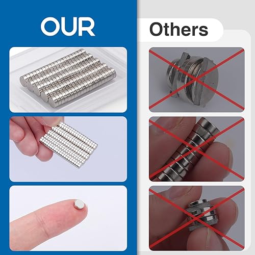Miniatura 2 de DIYMAG Imanes pequeños, imanes para refrigerador, imanes de tierras raras, imanes de disco de neodimio, imanes redondos en miniatura para