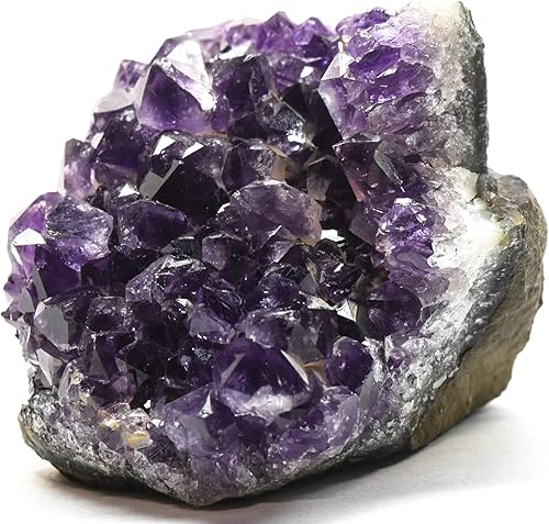 4.59 oz, 2.4 pulgadas, racimo de cuarzo amatista púrpura oscuro, piedra preciosa natural, espécimen de geoda mineral áspera - Uruguay + un cabujón