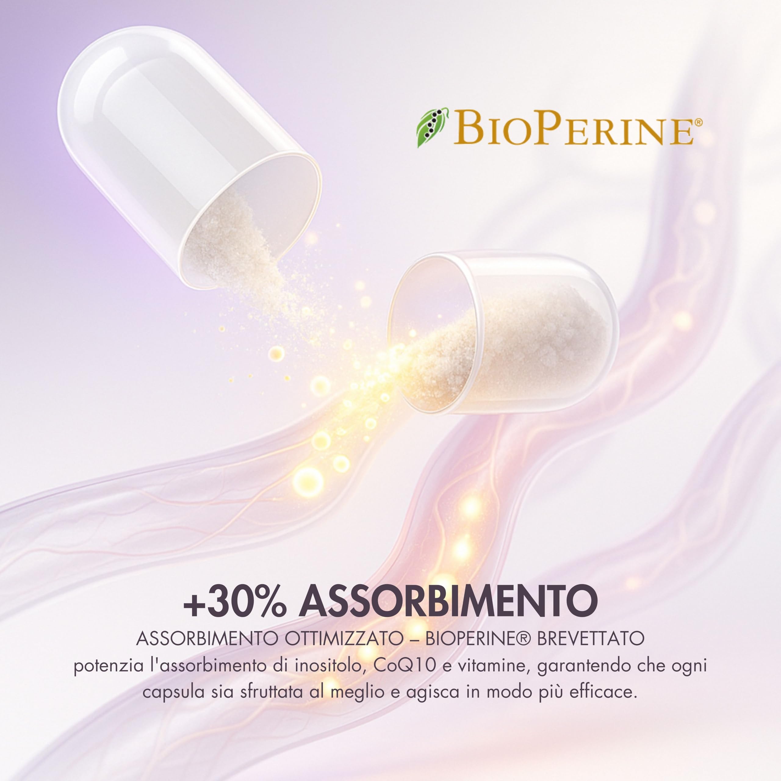 Inositolo 4240mg – Myo Inositolo e D-Chiro – con CoQ10, BioPerine®, Cromo Chromax®, Zinco Albion® TRAACS®, Selenio, Folato, Vitamine B6, B12 e D3 – Equilibrio Ormonale e Energetico Donna e Uomo