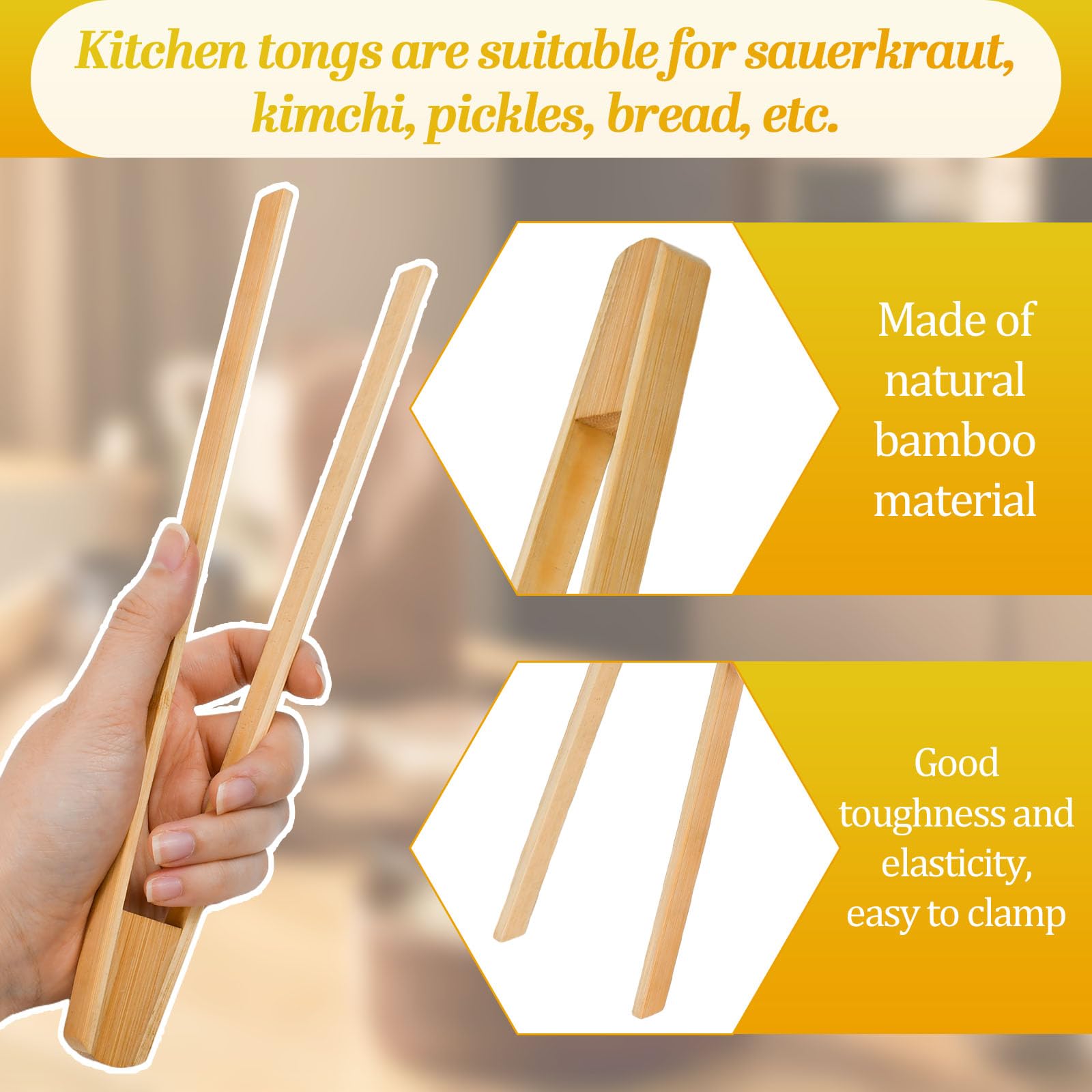4 Pezzi Set di Accessori per Fermentazione con 2 Pesi in Vetro per Fermentazione 7 cm, Bastone da Schiacciamento di Fermentato e Pinza Fermentazione per la Fermentazione dei Crauti Kimchi