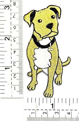 Miniatura 2 de HHO Patch - Parches para perros de Bull Terrier, Pit Bull Dog con logotipo de dibujos animados para niños, chaqueta para niña, parche para coser