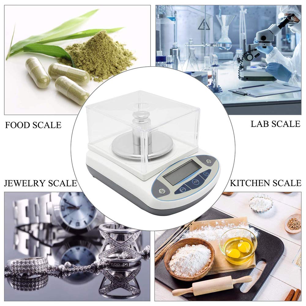 Laboratorio de Alta precisión Balanza analítica de precisión Digital Balanza de Laboratorio Balanza electrónica de precisión de 1 MG Balanzas de joyería Balanza electrónica (100 g, 0,001 g)