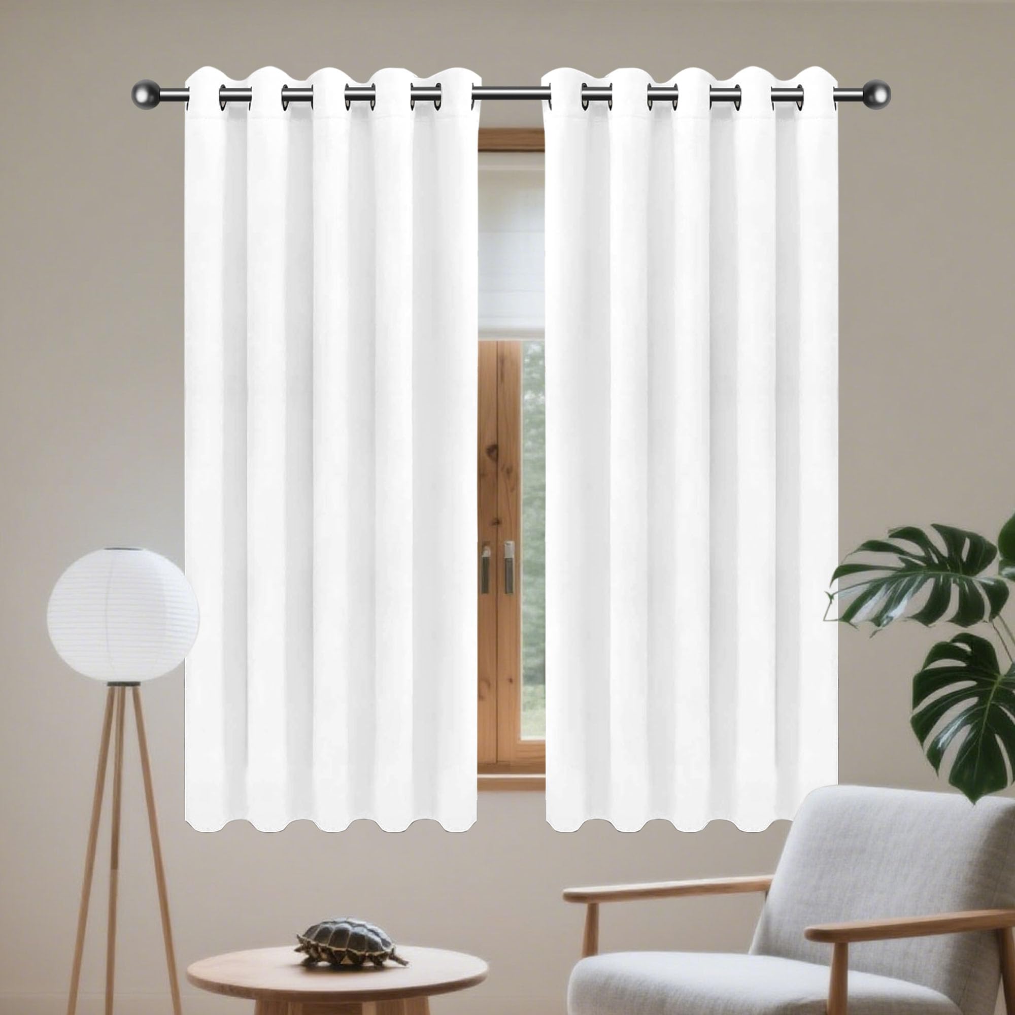 Rideaux occultants de chambre créant une ambiance feutrée et une vraie intimité