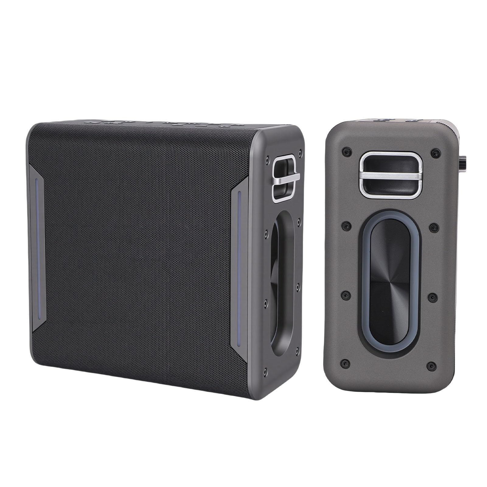 Fabater Máquina de Karaoke para Adultos y Niños, Altavoz Bluetooth Portátil con 2 Micrófonos Inalámbricos, Luces LED, PA Compatible con Tarjeta TWS/AUX/USB/TF para Fiestas en Casa Al
