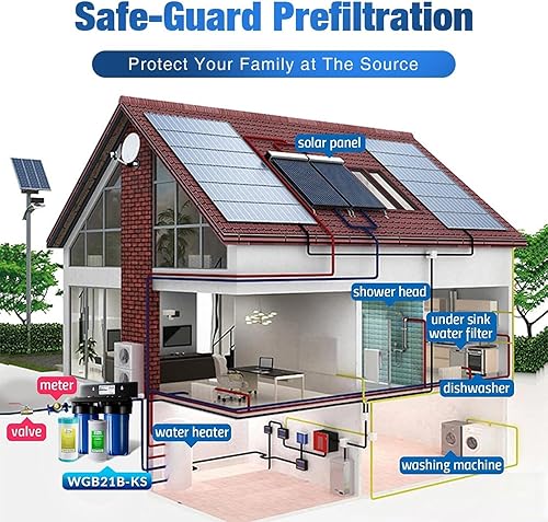 Miniatura 8 de iSpring Heavy Metal Whole House Water Filter System, Reduce 99% Chlorine, Lead, Sediment & Odor, 5-Layer Whole House Water Filter, SGS-Tested, 10” x