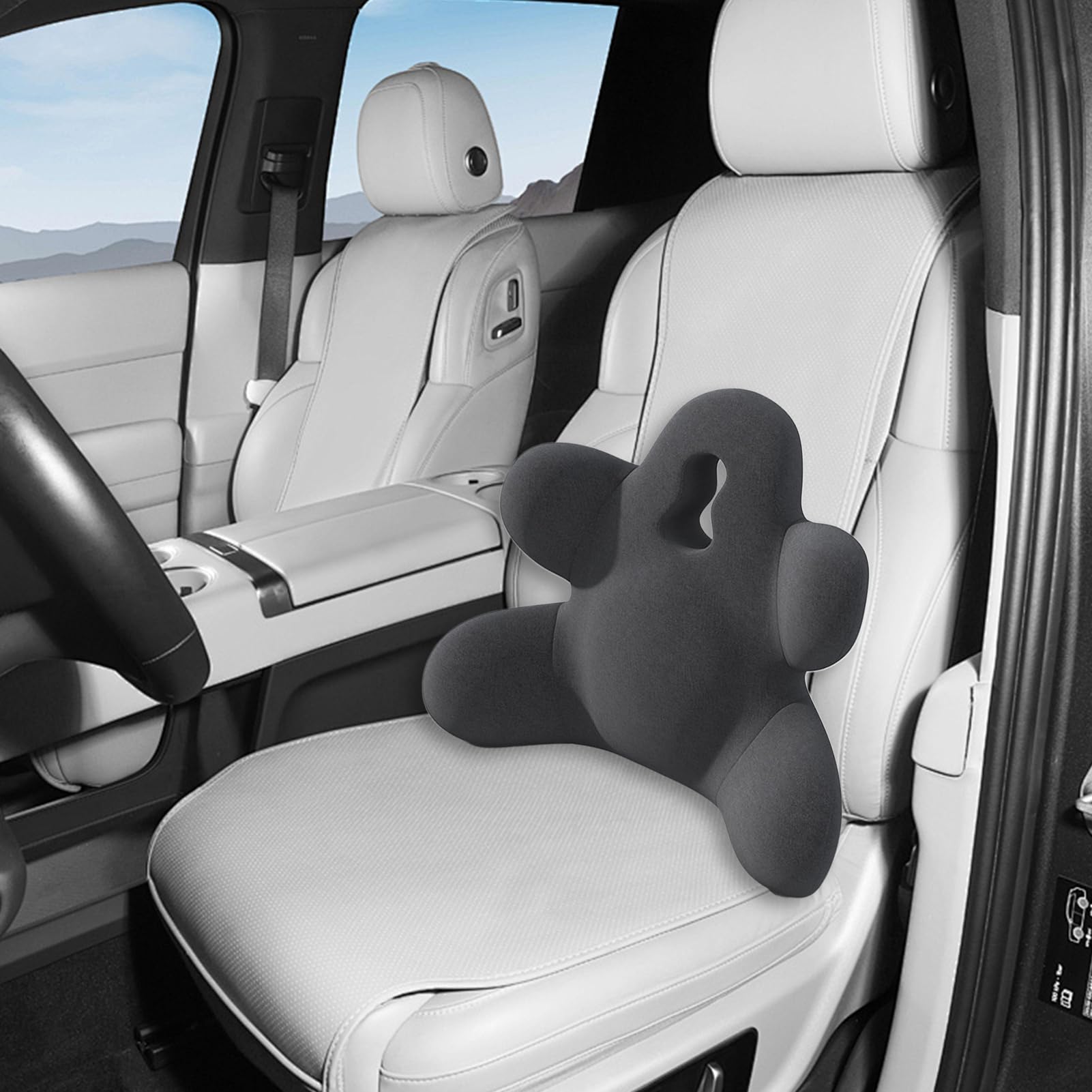 Cuscino lombare – Cuscino di sostegno ortopedico, poggiapiedi ergonomico, cuscino in memory foam resistente, design confortevole regolabile, accessorio per sedia universale | Aiuto per la posa