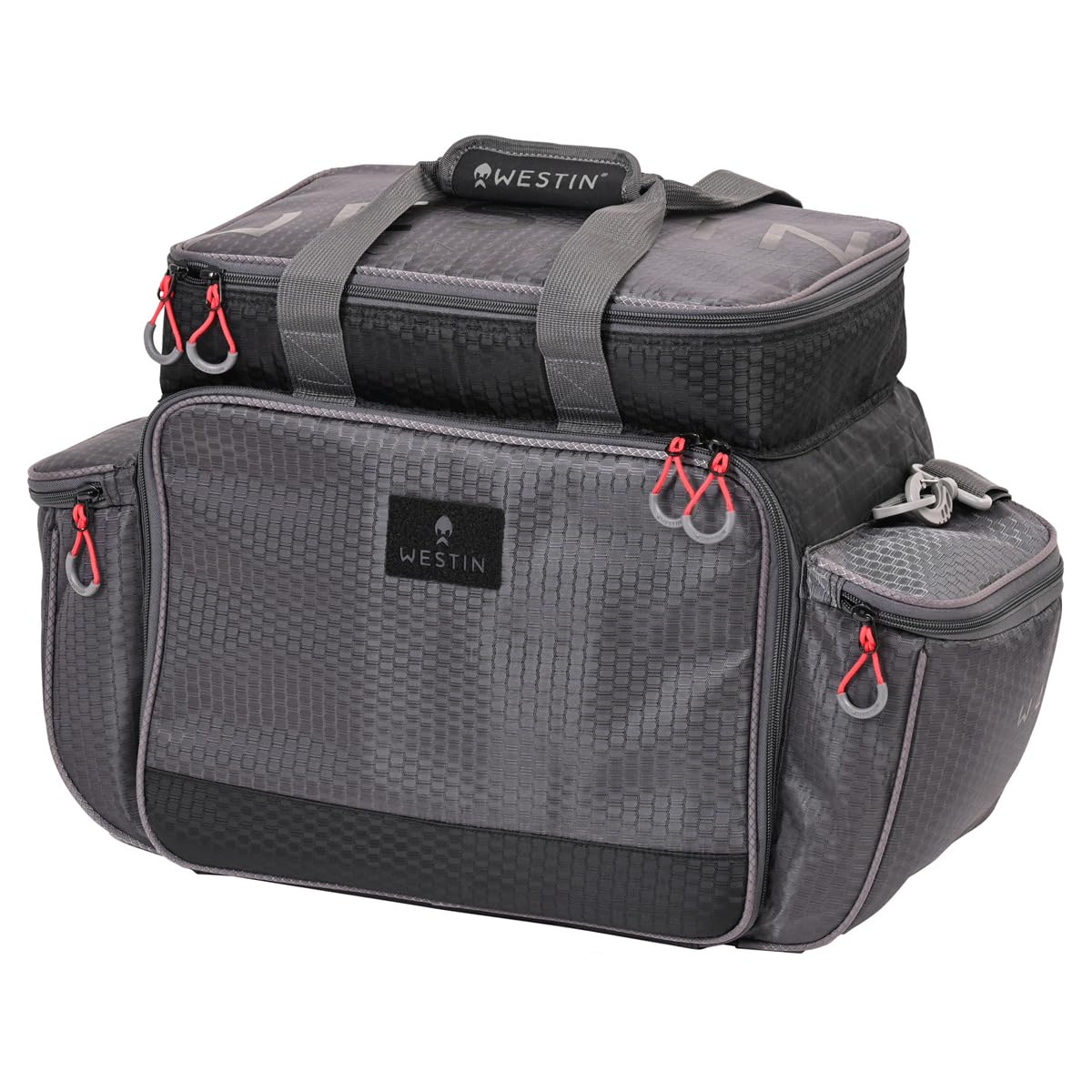 Westin W4 Master Lure Bag 5 Boxes Os Titanium Black - Angeltasche, Kunstködertasche, Wallet, Tasche für Kunstköder, Köderbox