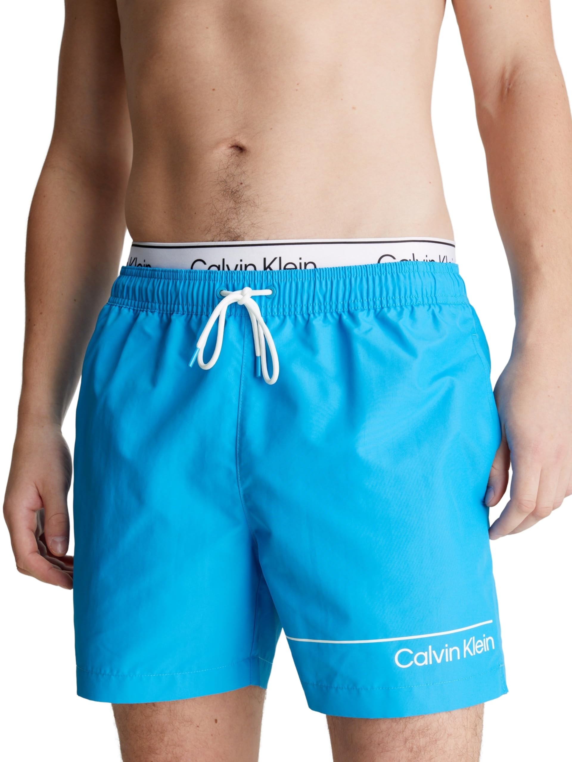 Calvin Klein Bañador Hombre Medium Double Pernera Media