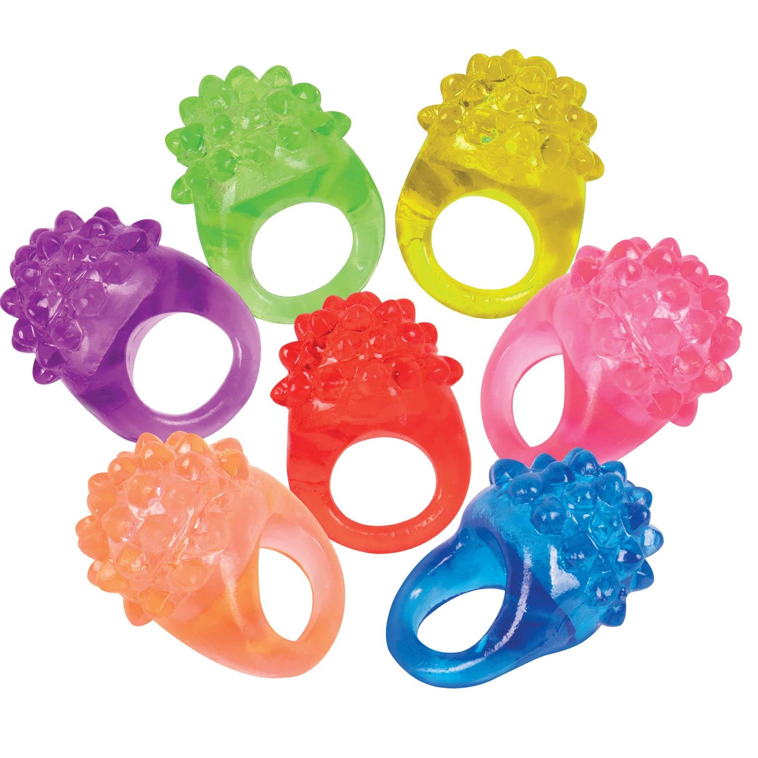 Kangaroo 18 Pack Glow Rings Bulk Party Pack For Kids & Adults - Glow in the Dark Party Supplies Toys - LED Ring Light Up Neon Disco Party Favors & Festival Accessories Halloween Party Decorations