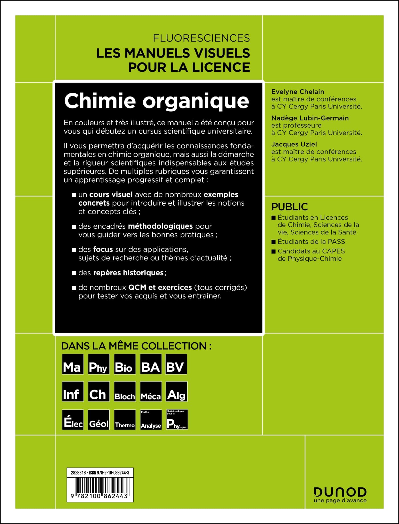 Chimie organique - 2e éd.: Cours avec exemples concrets, QCM, exercices corrigés