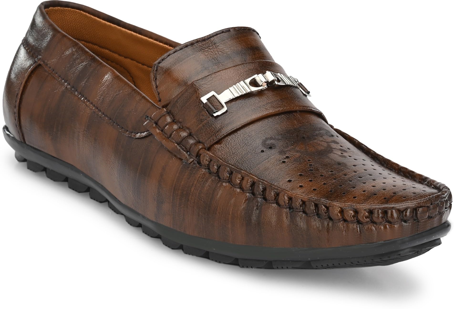 T-Rock Mens Synthetic Light Weight Loafer Shoes | Brown | Size- 8 (B0CYWYB9BZ) Amazon Price History, Amazon Price Tracker