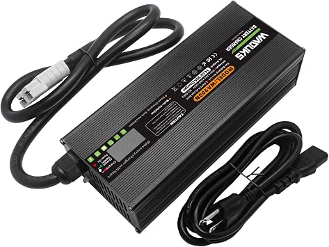 14.6V 30A LiFePO4 Battery Charger Usd for 4S 12.8V 14.4V LiFePO4 Fast Charger with OLED Display,50A Anderson and Alligator Clip Output Connector