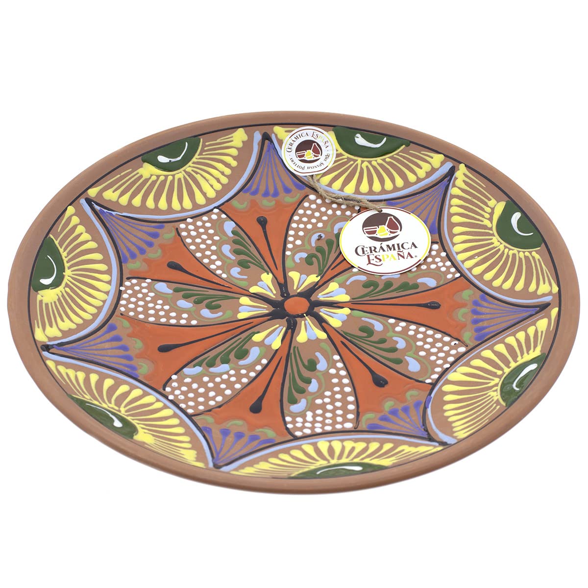 CERÁMICA ESPAÑA Plato decorativo pared Modelo D31 21x21x2.5 cm