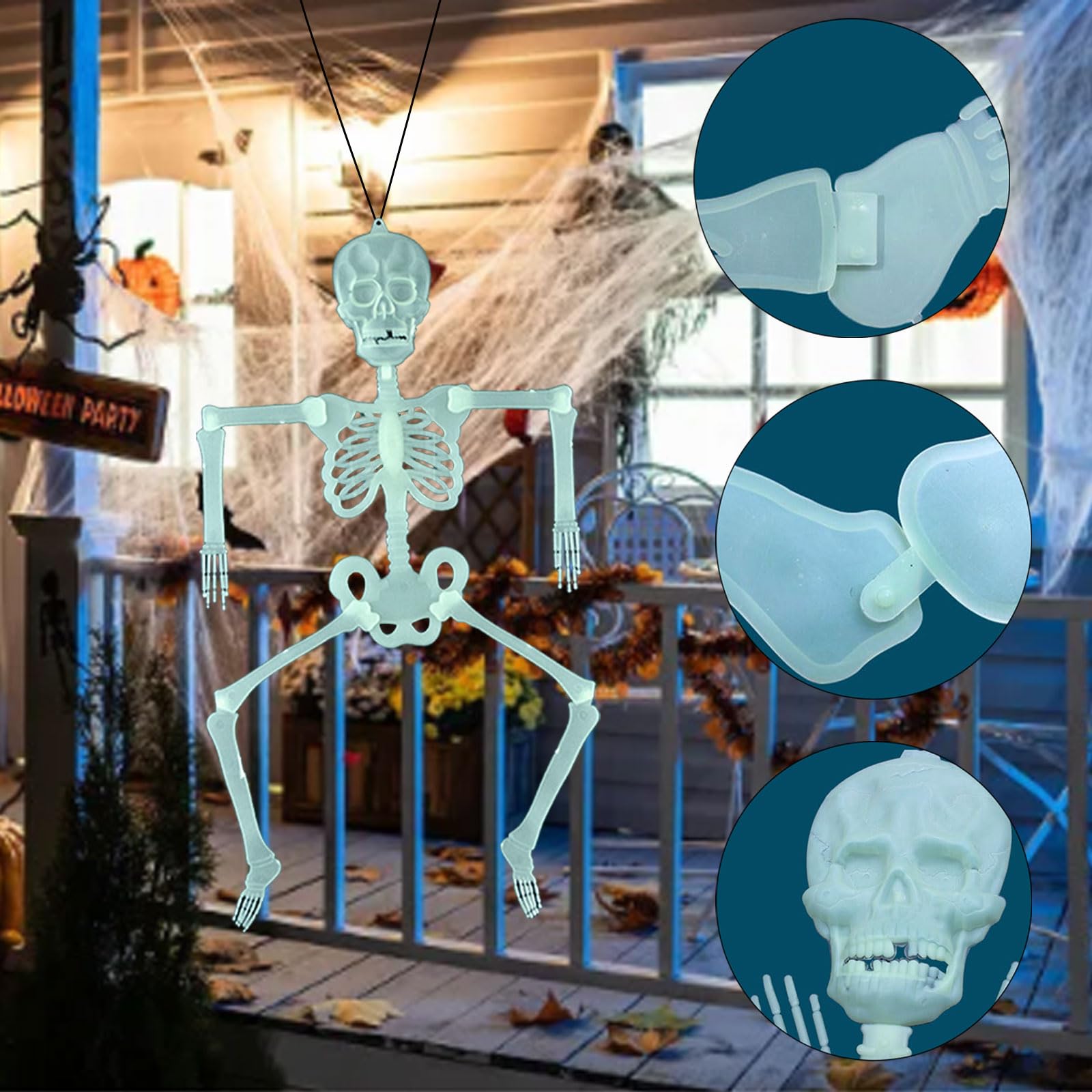 Hangende horror decoratie skelet 60 cm | Fun en Feest