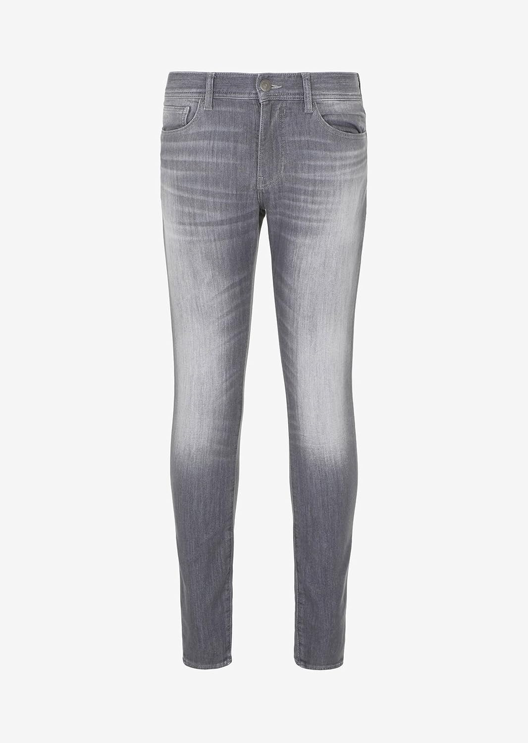 Armani Exchange Men's J33 Super Skinny Comfort Fleece Denim