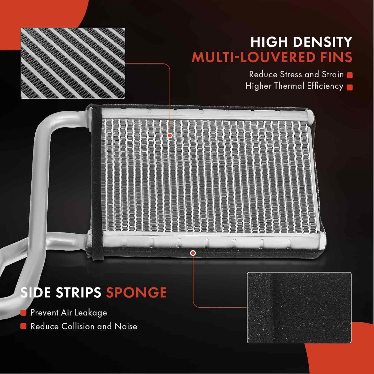 A-Premium HVAC Heater Core Compatible with Genesis G80 2017-2022 & Hyundai Genesis 2015-2016, Replace# 97138-B1000, 97138B1000