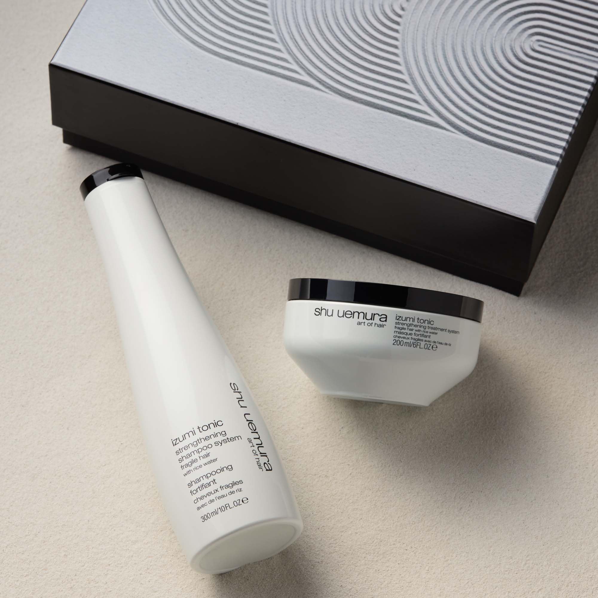 Shu Uemura Art of Hair Izumi Tonic Coffret routine shampoing et soin pour cheveux fragiles