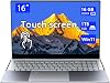 Laptop portátil con pantalla táctil de 16 pulgadas, cuerpo metálico de alta gama, 16GB DDR4+1TB SSD, procesador N95 de cuatro núcleos a 3.4GHz, reconocimiento de huella digital y teclado retroiluminado, 1920×1080, compatible con WiFi, Win11 1