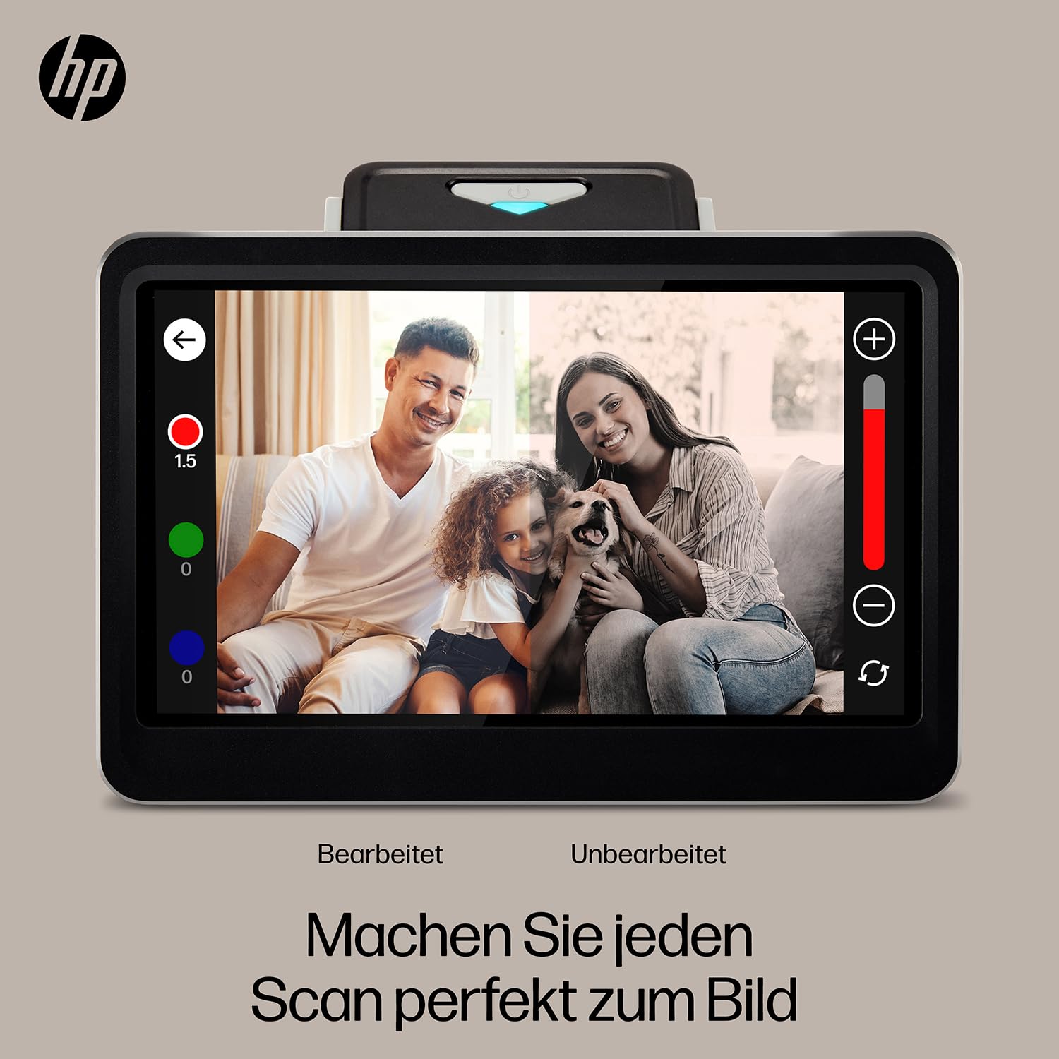 HP FilmScan Touchscreen Film & Diascanner Digitizer 7 Zoll LCD-Bildschirm 22MP JPEG 135 126 110 Film