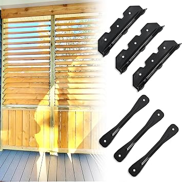 Decorative Fence Louver System, Louver Hardware System for Blinds and shutters, Louver Pergola Kit for Holding up to 11 Boards 48 Perfect for DIY, Gardens, Patios, Outdoor Spaces