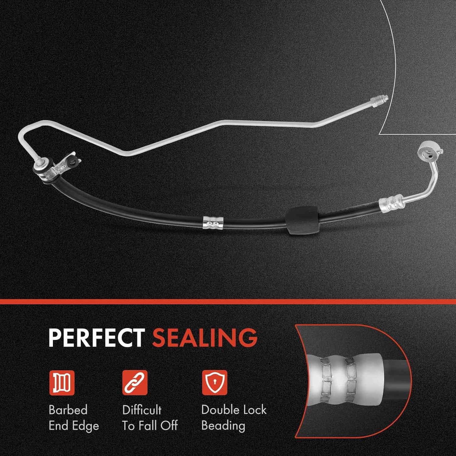 A-Premium Power Steering Hose Pressure Line Hose Assembly Compatible with Kia Spectra Spectra5 2007 2008 2009 L4 2.0L