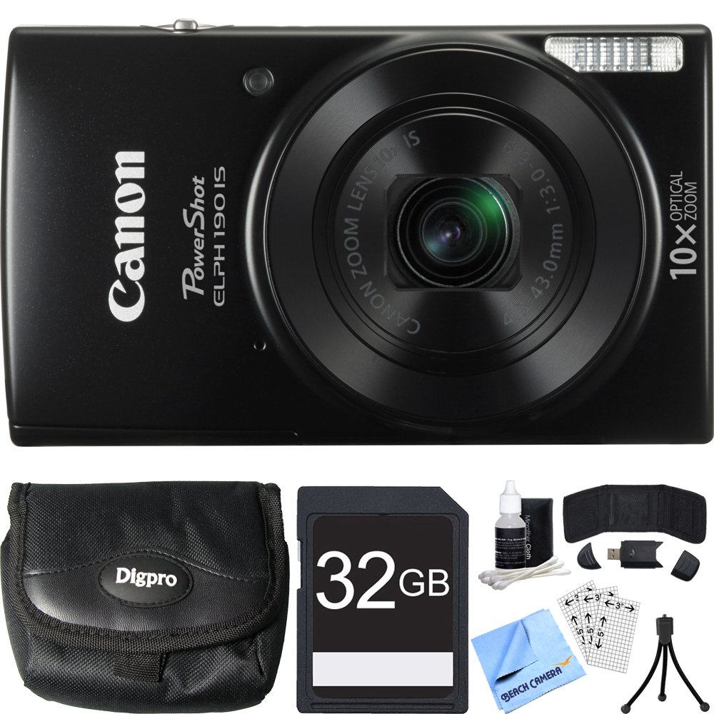 Canon Powershot Elph 190 Is Digital Camera With 10x Optical