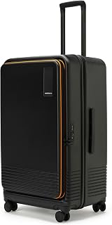 MOKOBARA The Access Trunk Expandable Luggage - Black | Unisex Polycarbonate Hardshell Sided Inline Suitcase with Built in ... Price In India