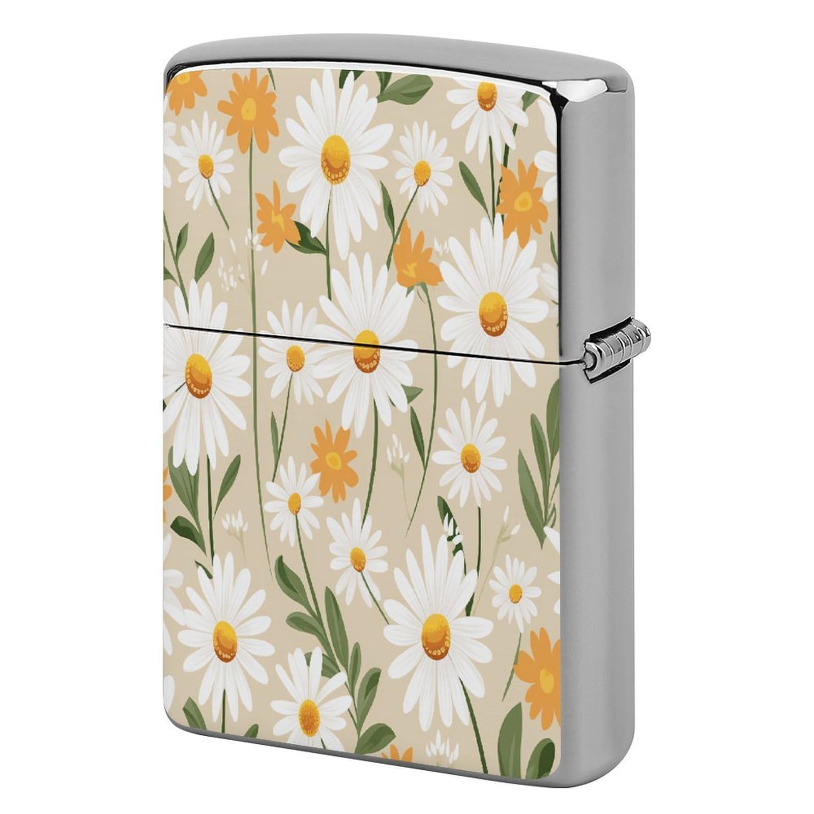 Fekiloot Style Daisy Flower Pattern Lighter Case Cover Lighter Holder
