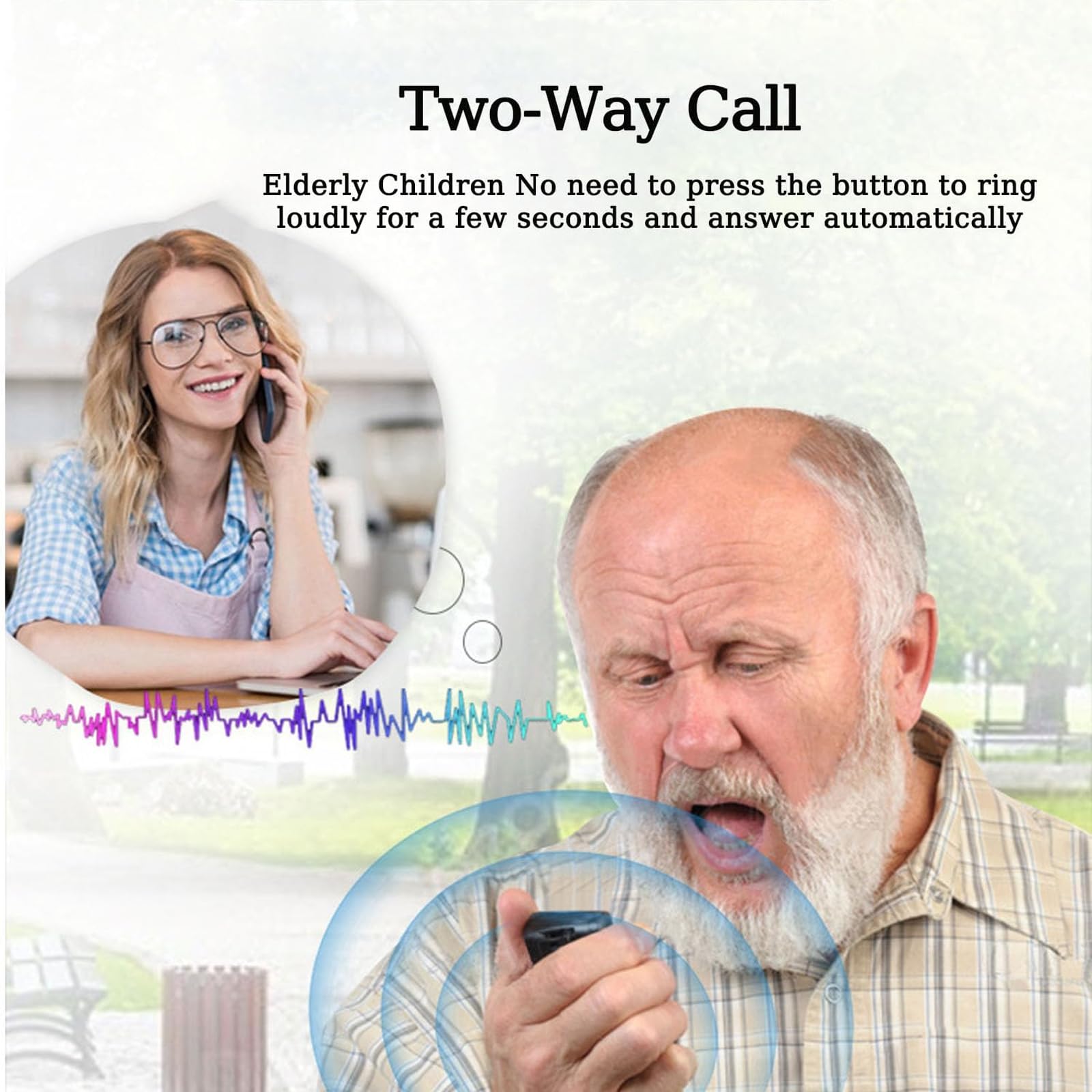Sistemi Di Allerta Per Anziani, Chiamate Vocali Intelligenti 4G, Rilevamento Cadute, Con Pulsante SOS, Riproduzione Traccia In Tempo Reale, Collana Di Allerta Per Anziani, Per Il Monitoraggio