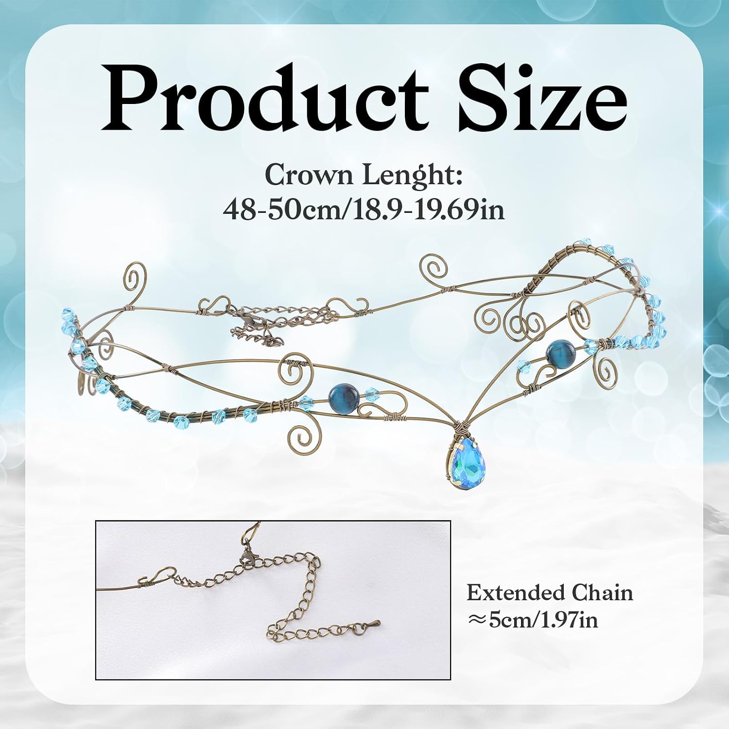 Fairy Elf Circlet for Women - Vintage Medieval Elven Crown
