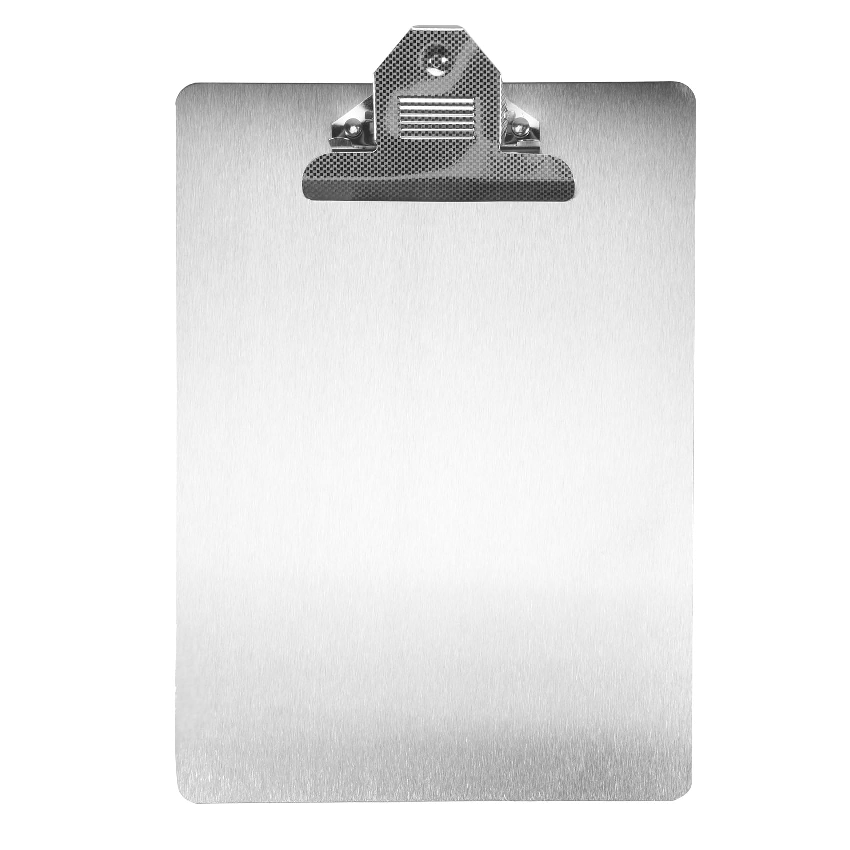 Onchdbfhuu File Folder Metal Clipboard A4 Stainless Steel Clip Board Organizer Binder Board Menu Splint for School Teach