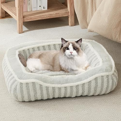 Miniatura 10 de Cama para perros de razas medianas, cama rectangular suave para perrera, camas lavables de lujo para perros, cama cómoda y duradera para mascotas