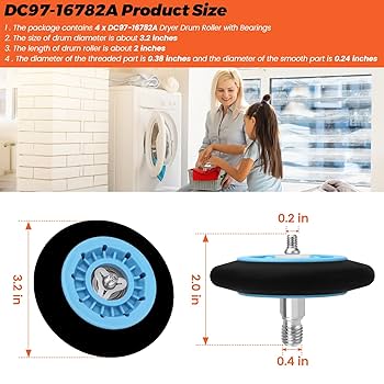 DC97-16782A ドライヤードラムローラー サムスン交換用部品 DC97-16782A ドライヤードラムローラー サムスン交換用部品