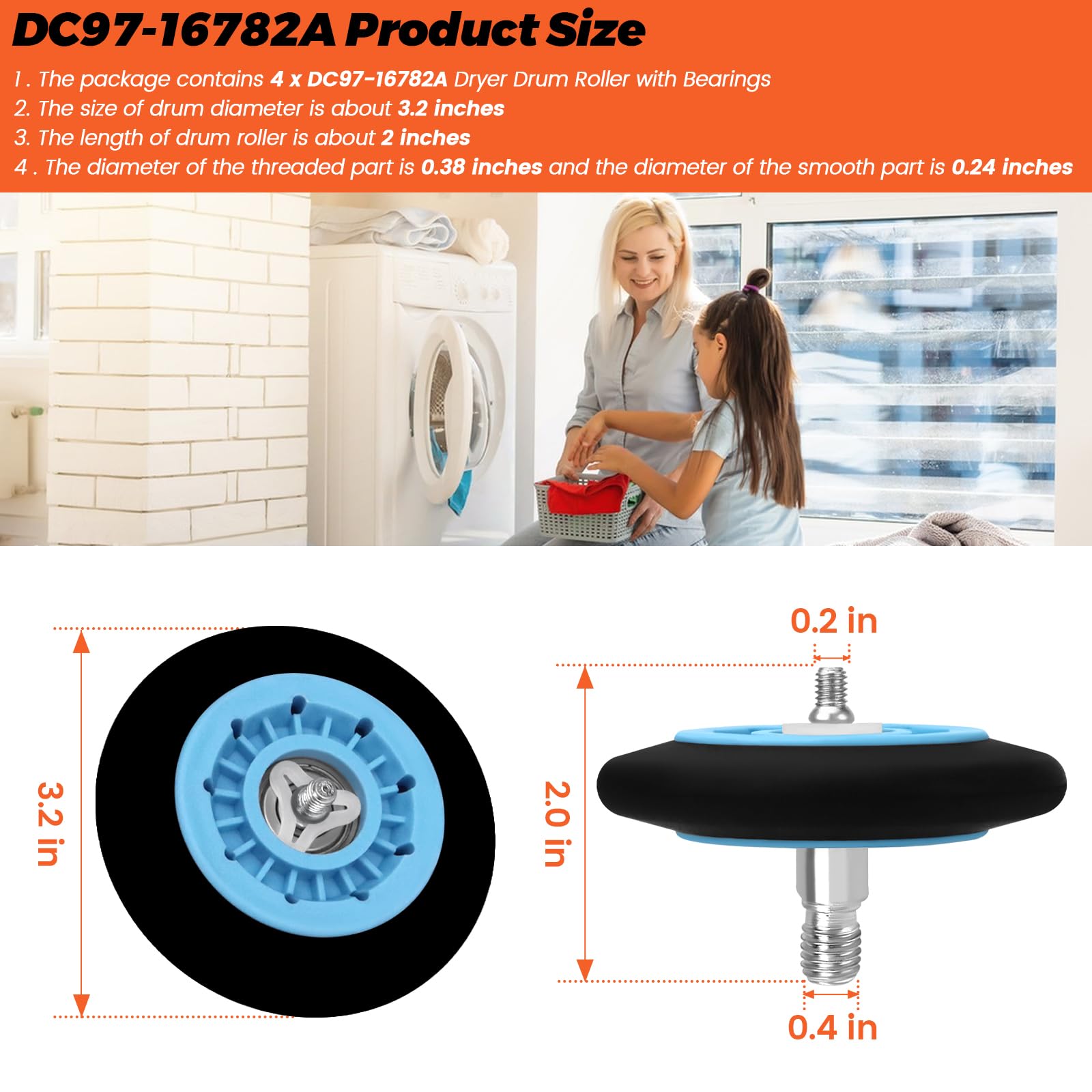 DC97-16782A ドライヤードラムローラー サムスン交換用部品 Amazon.co.jp: Beaquicy DC97-16782A ドライヤードラムローラー