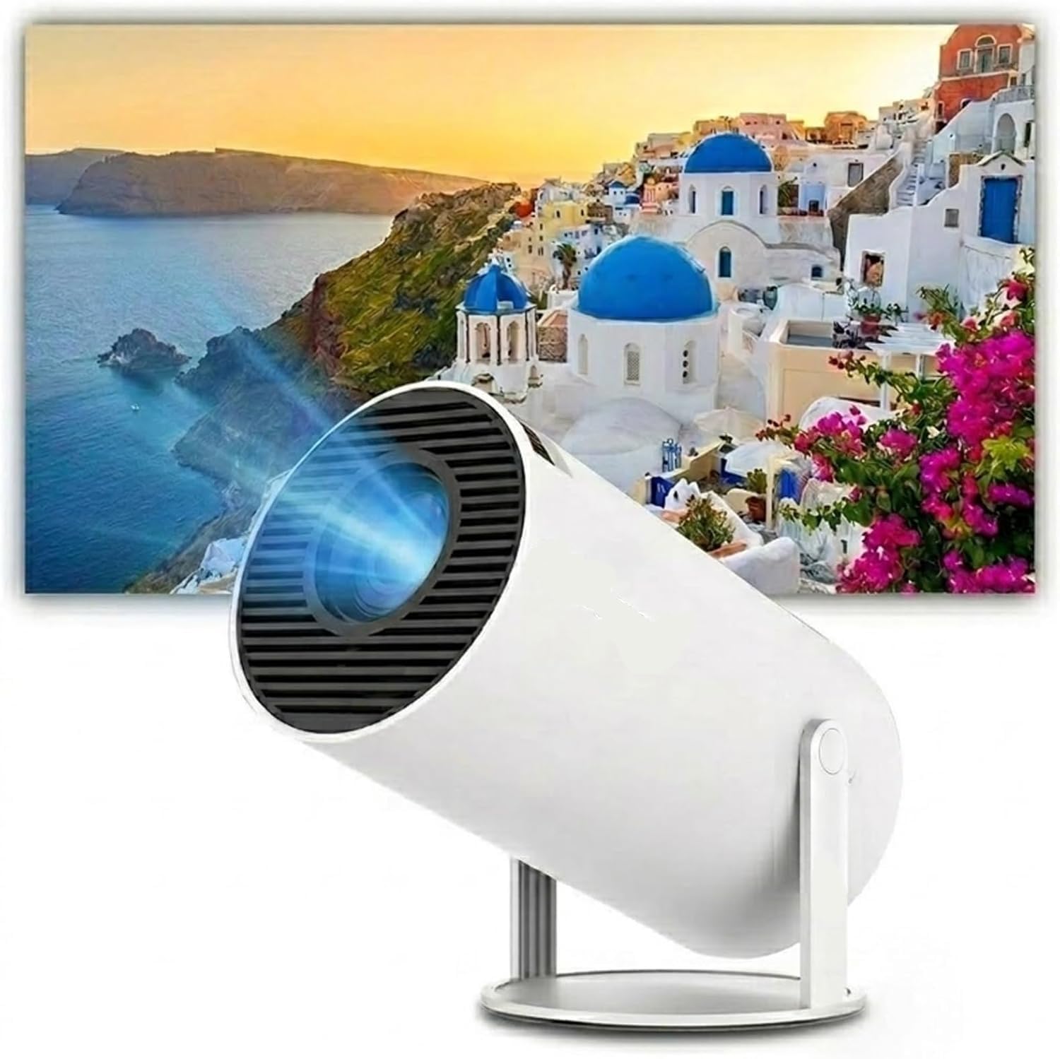 Cinemaster Pro - 4k Smart Projector,5g+2.4g Ad Altissima Velocità, Mini Proiettore Portatile Rotazione A 180°,Schermo Da 130" Aggiornato All'Hy300pro Con Wi-Fi E Bluetooth,Lapto Auto Keystone