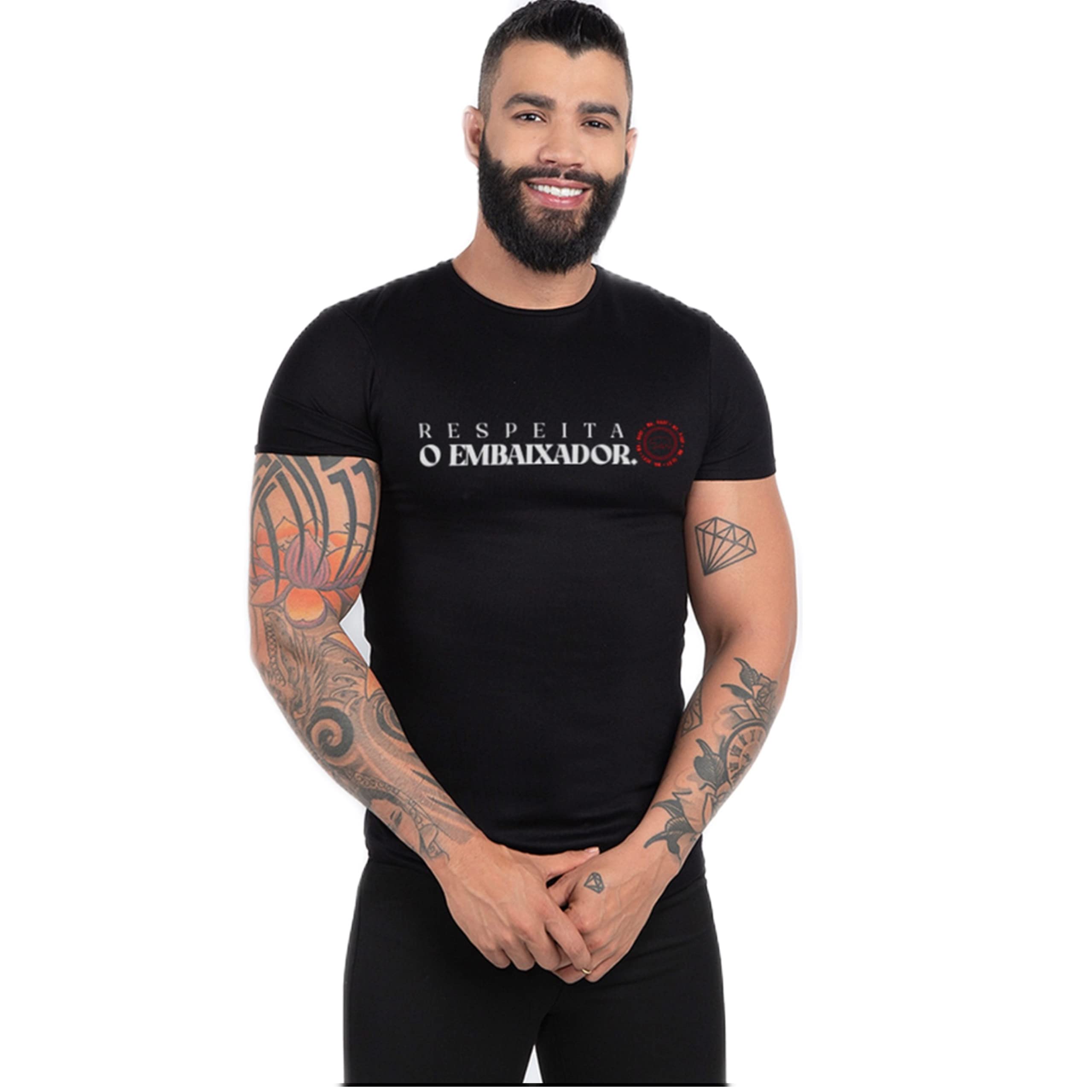 Camiseta Do Embaixador Gusttavo Lima - Respeita o Embaixador