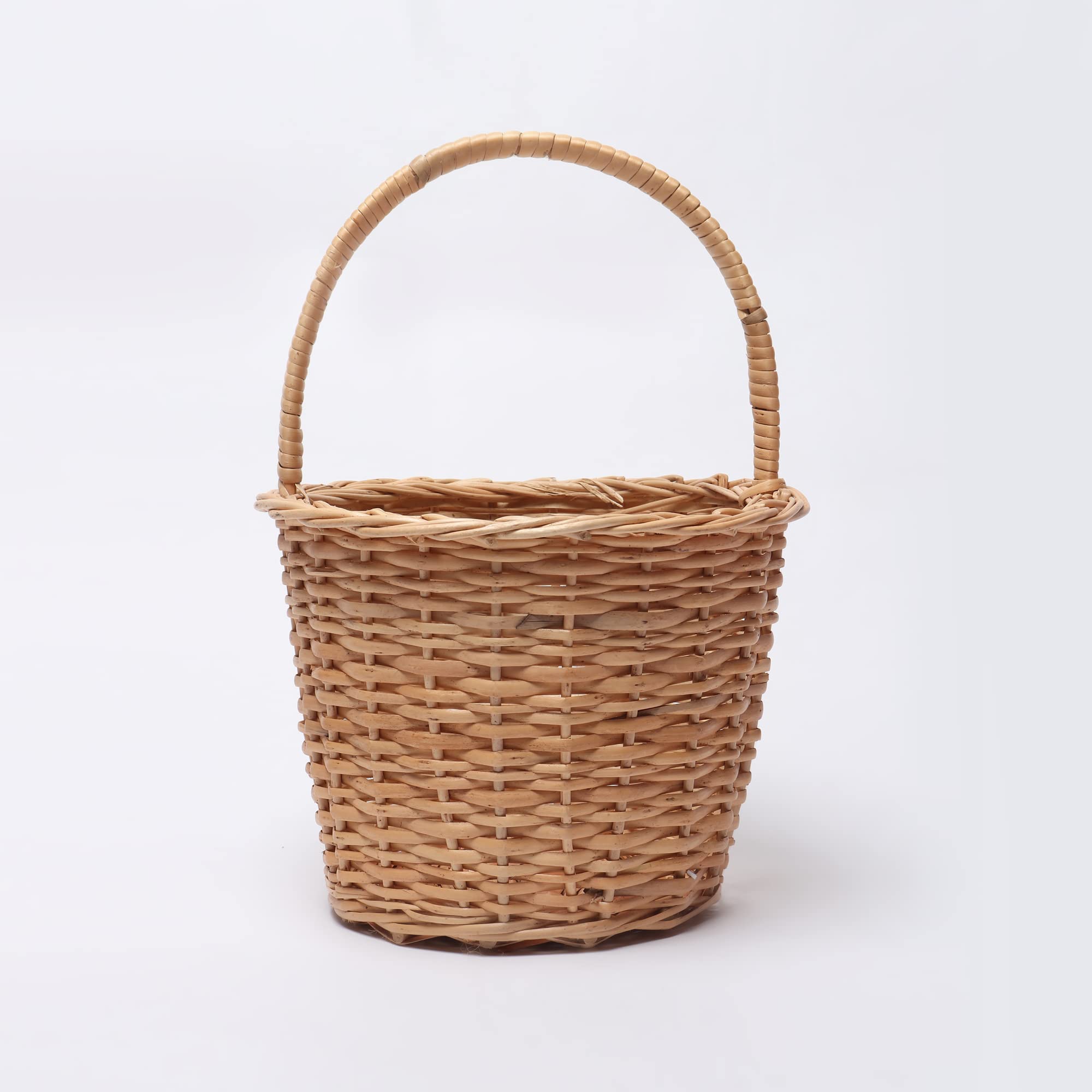 Habere India-All the Cultures Fabricating India Gift hamper Wicker baskets | decorative storage Wicker baskets | clothes storage baskets | Fruit Wicker baskets - Bowl Shape, Brown, 22*22*13 CM (M) (B09P6F5VMN) Amazon Price History, Amazon Price Tracker