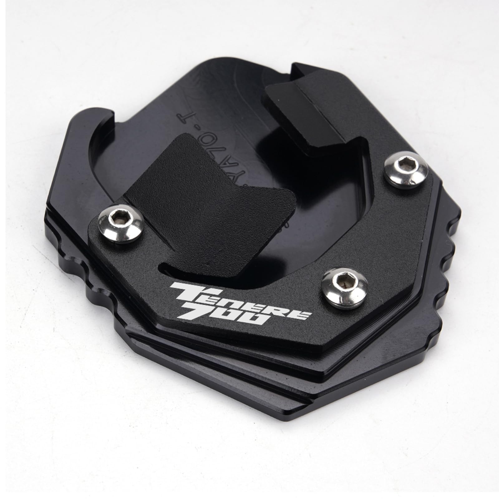 Para sostener 700 2022 2023 Tenere700 XTZ 700 T700 2019 2020 2021 Accesorios Moto Soporte Lateral Ampliar Placa Caballete Extensión (Negro)