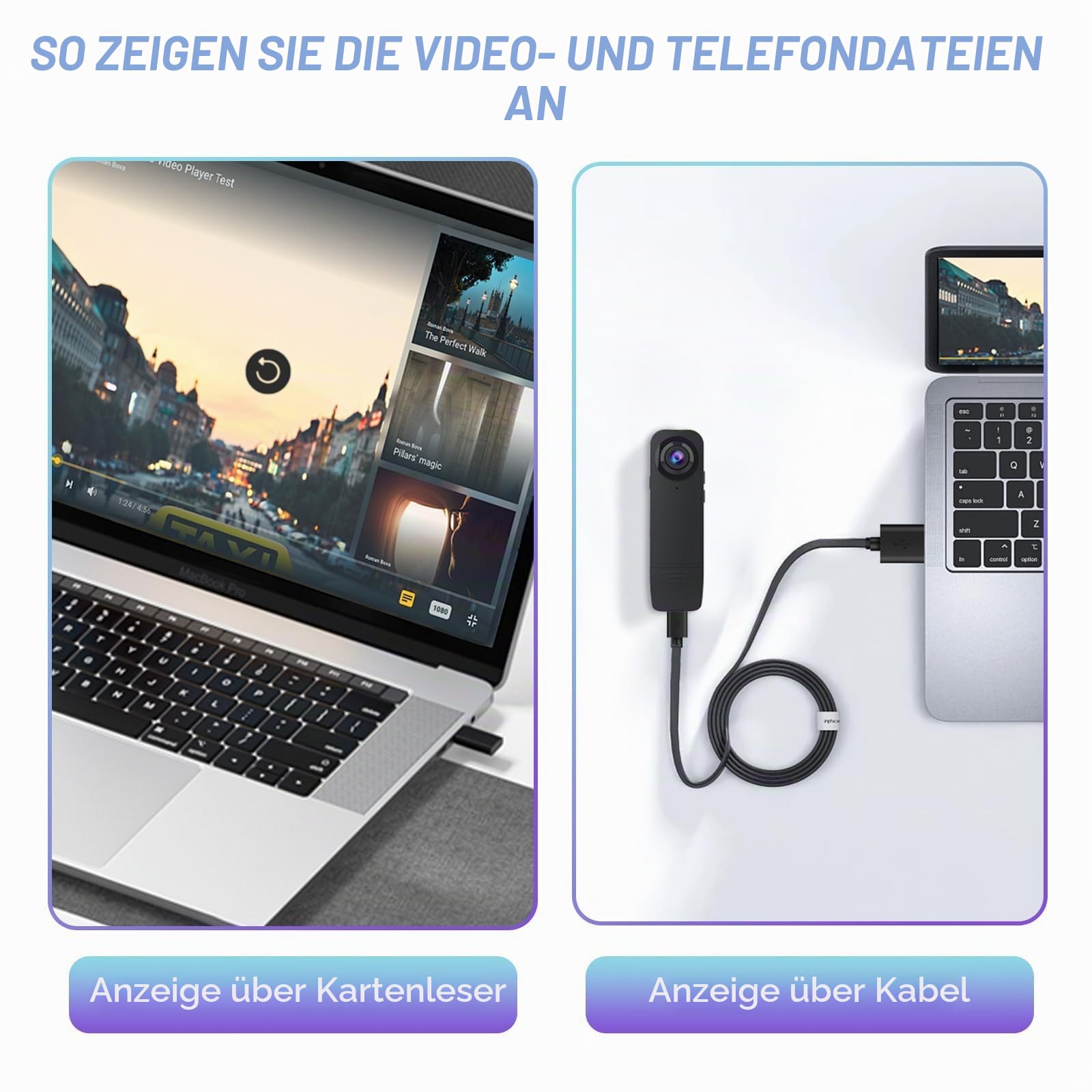 Kaysunlink 1080P Körperkamera mit 64GB-Karte, Body Cam mit Audio und Videoaufzeichnung, Nachtsicht POV Camera, Tragbare Taschenkamera für Vlogging, Reisen, Sicherheit und Arbeit, Schwarz