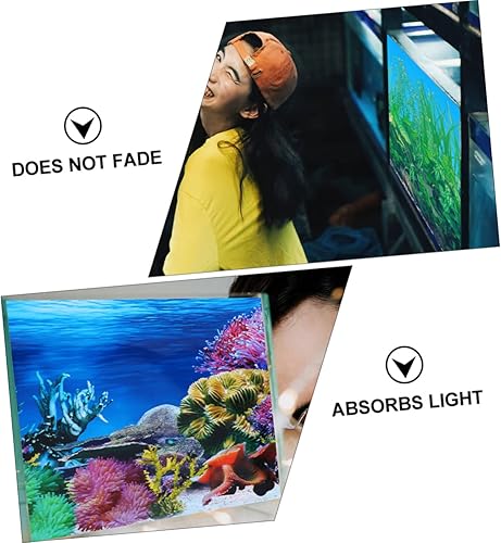 Miniatura 4 de minkissy 3 unids fondo de pecera de papel de pecera de fondo de pecera de pecera, papel tapiz acuario mariposas decorativas para pared 3D